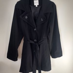 Croft and Barrow black all weather coat